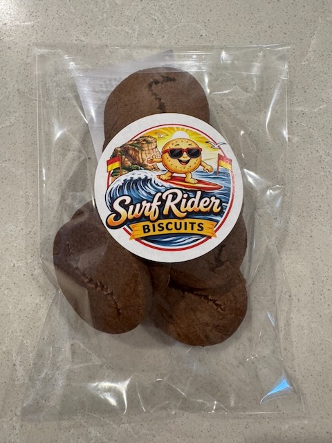 Bag of chocolate Surf Rider Biscuits